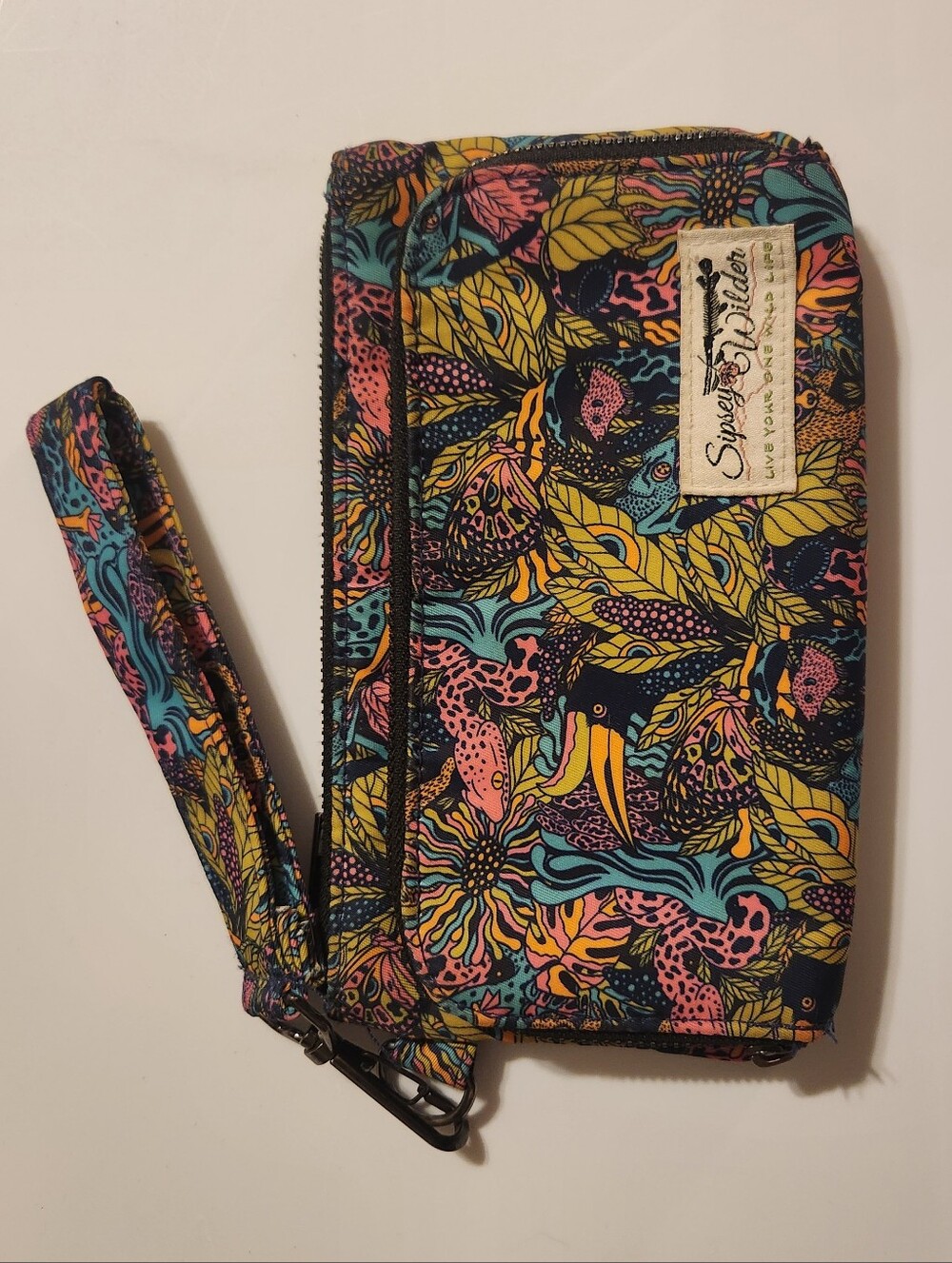 Sipsey Wilder Jungle Boogie Wallet Wristlet Like New